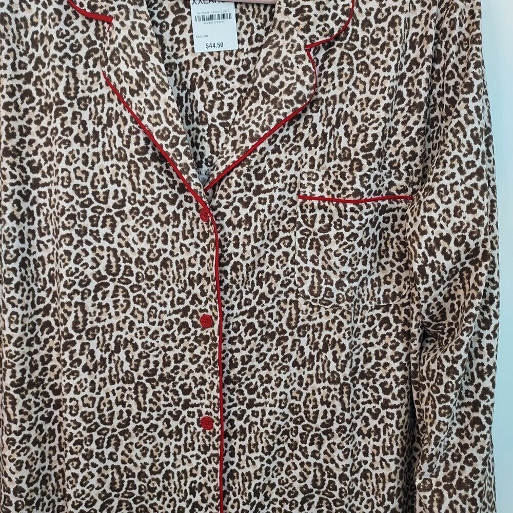 Charter Club Leopard Print Sleepshirt Size XXL - Picture 3 of 8